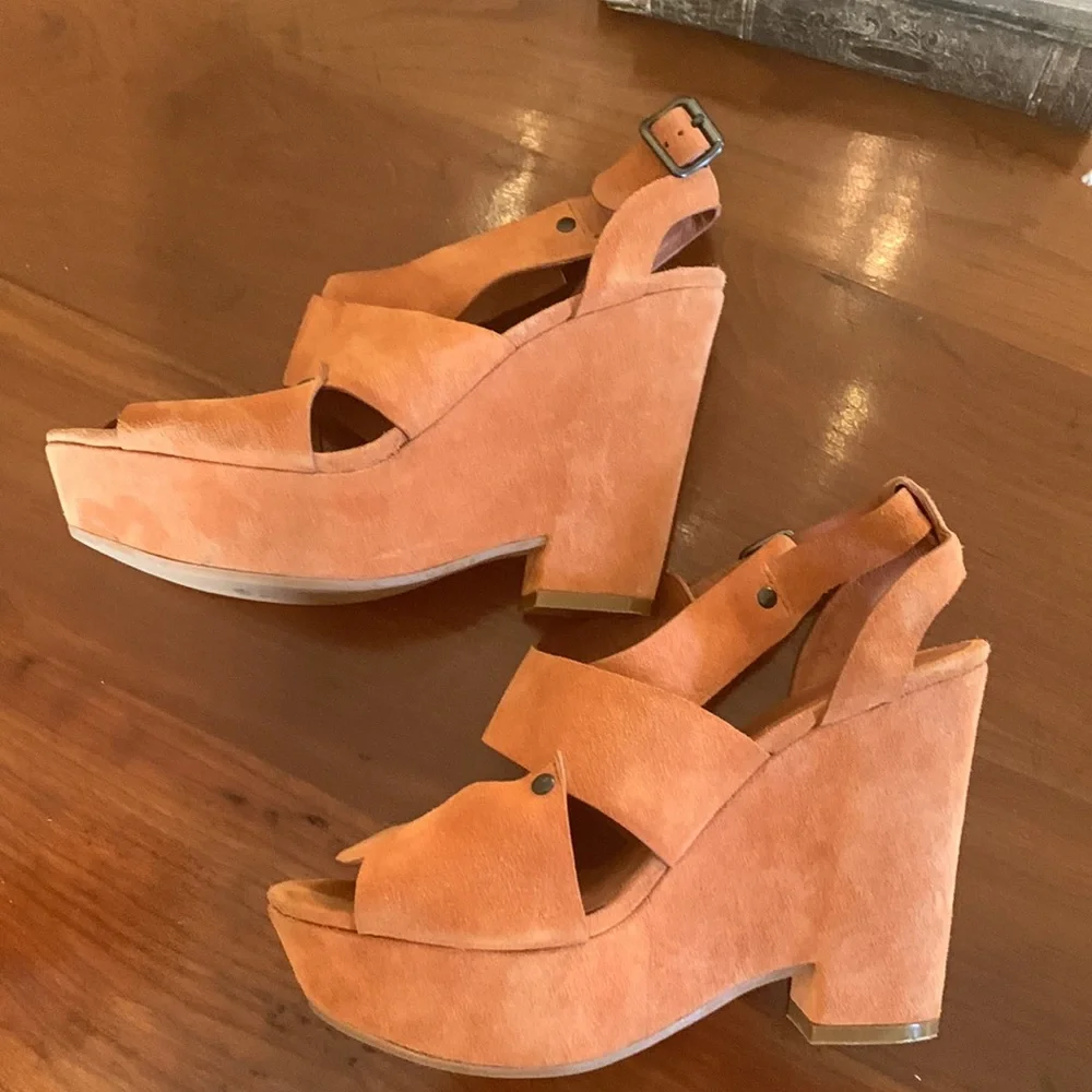 SeeByChloe Eva Cutout Slingback Wedge Sandal